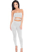 Sexy Grey Cutout Carpi Jumpsuit